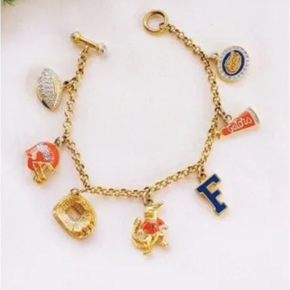 NEW Danbury Mint University of Florida Charm Bracelet